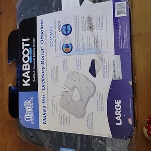 KABOOTI 3-in-1 complete seating solution coccyx foam seat cushion navy blue New…